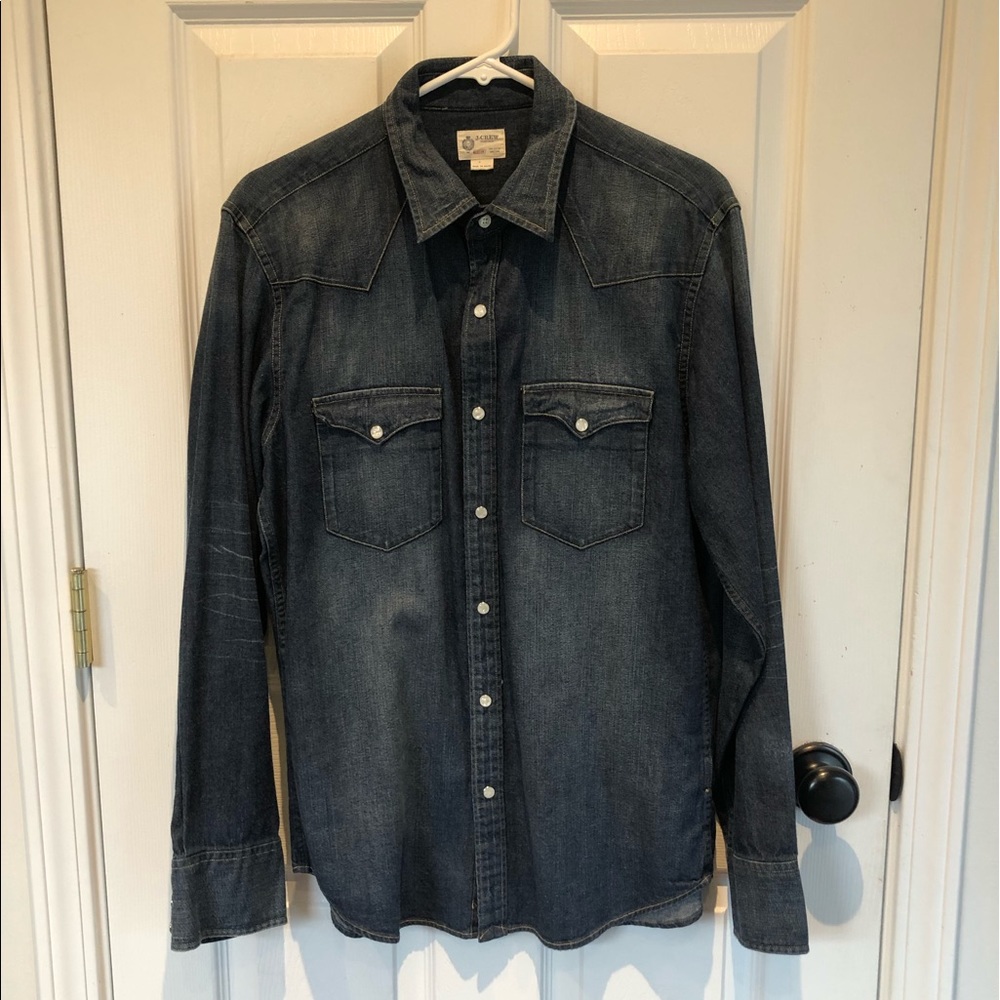 Never worn JCREW Men’s Denim shirt
